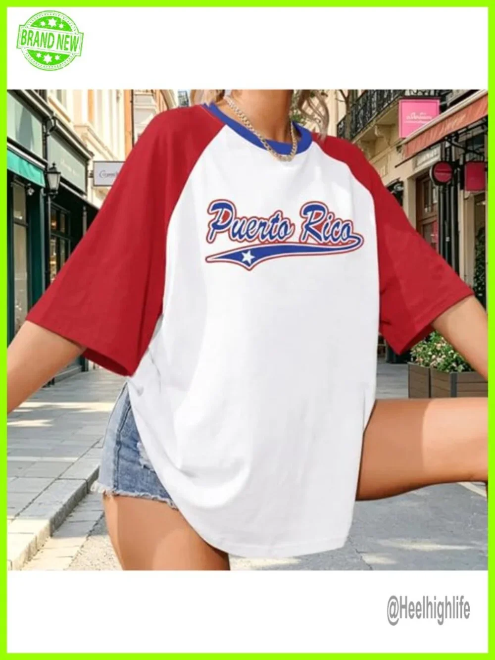 Y2k Aesthetic Oversized Boricua Graphic Tee Short Sleeve Vintage 90s Top